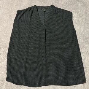 Banana Republic Top - Black with White Polka Dots- Dolman Sleeve -V-neck -Medium